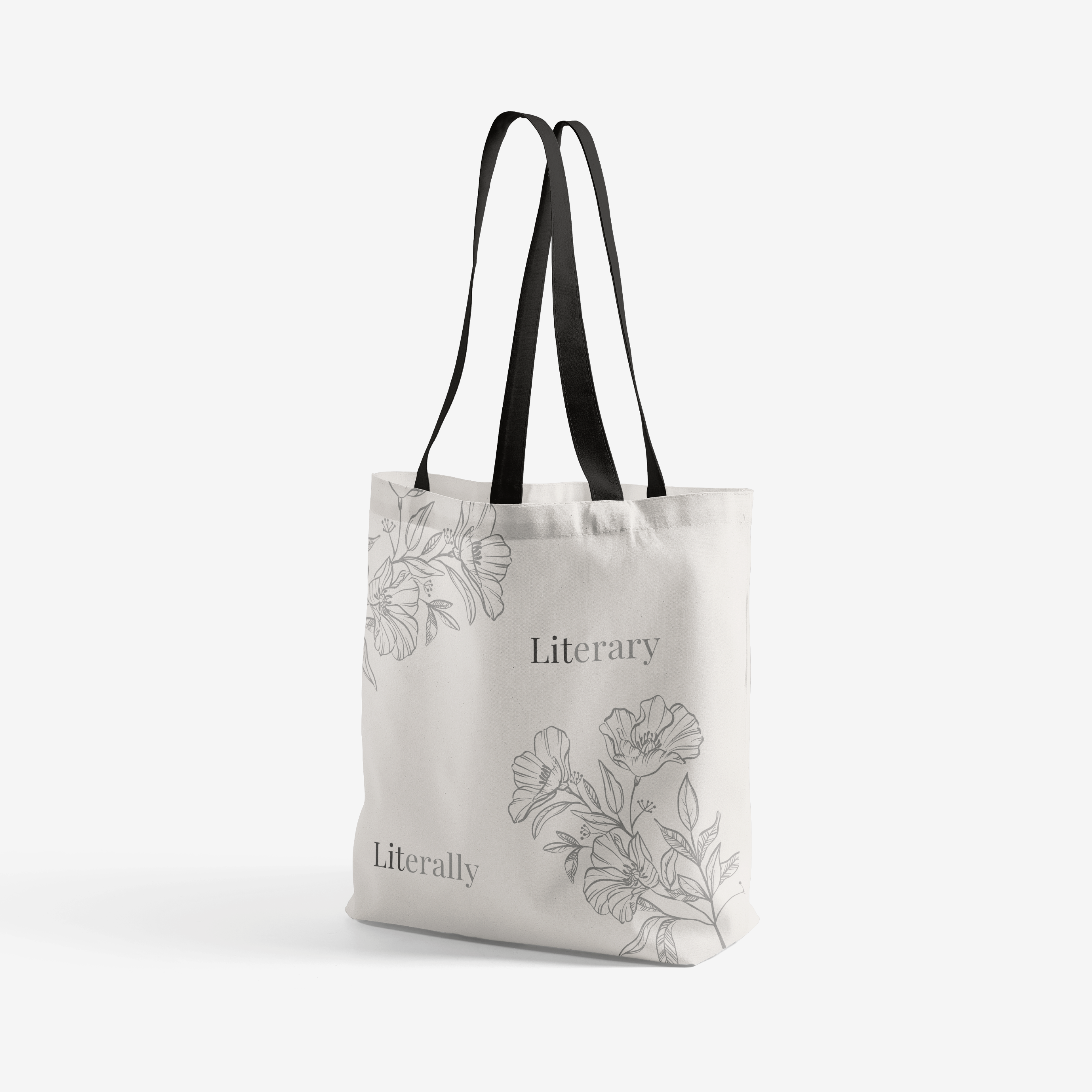 Floral Logo Tote Bag