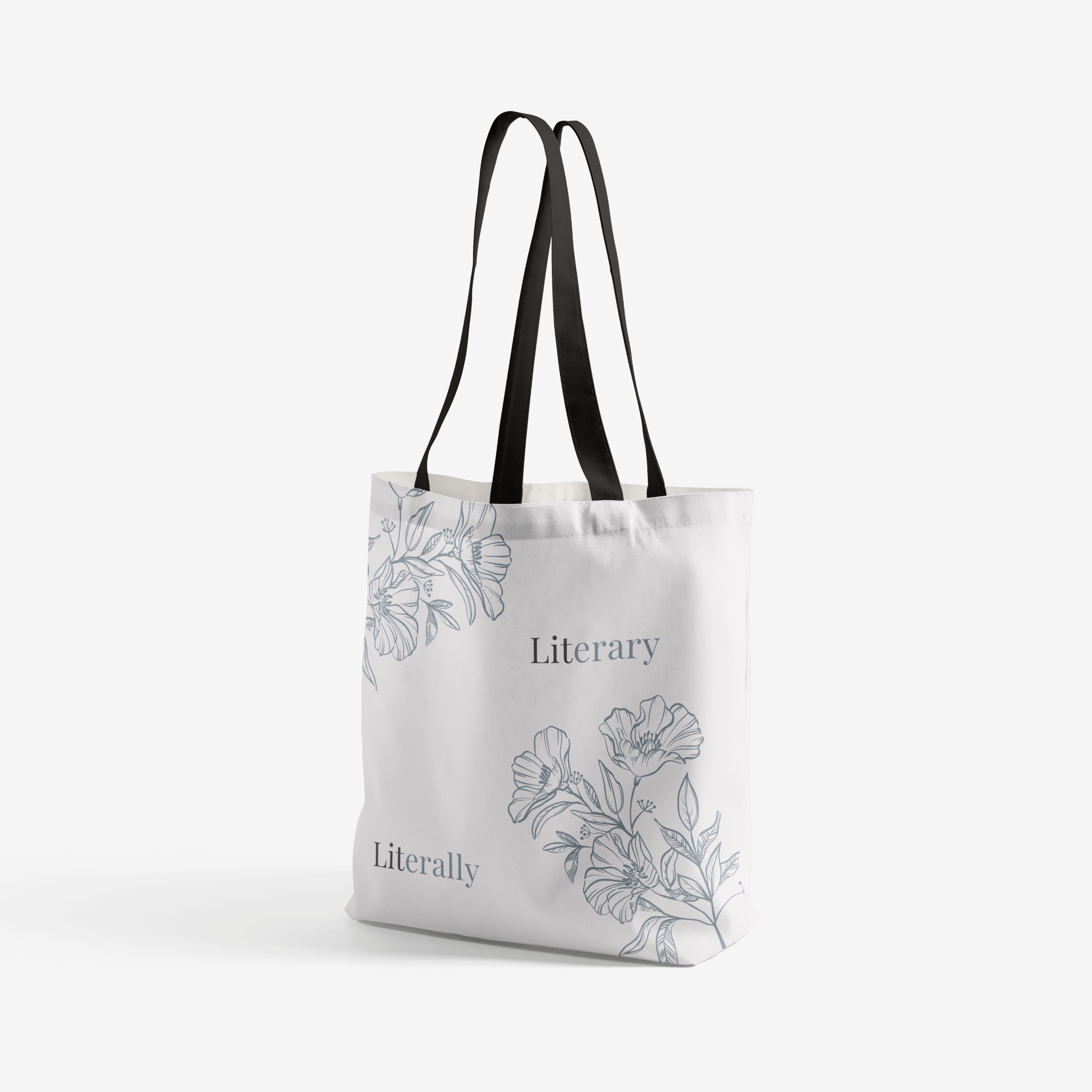 Floral Logo Tote Bag