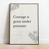 Courage is grace under pressure