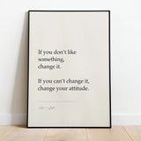 Change your attitude